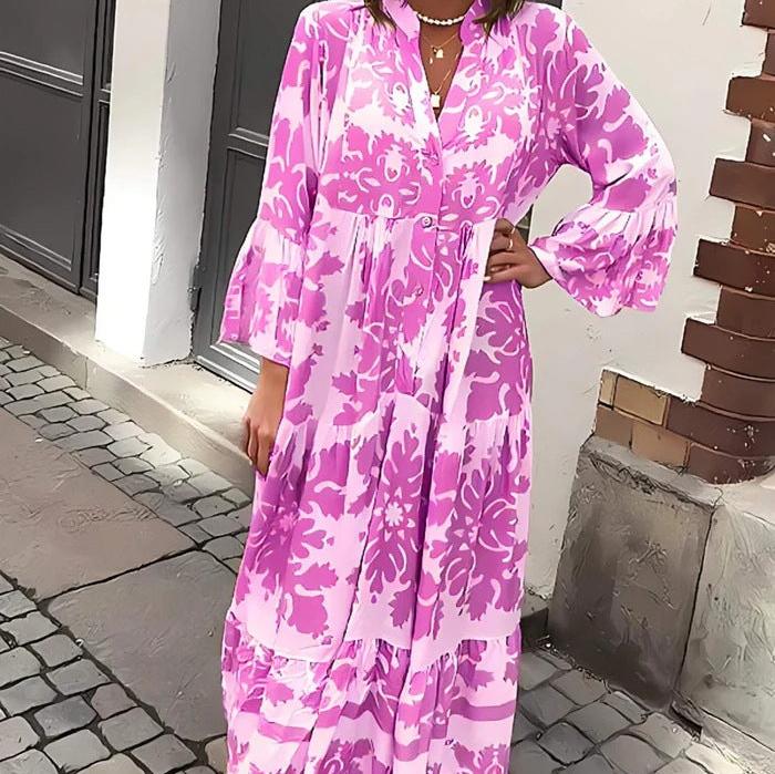【🌷S-4XL】🌸Moteriška suknelė ilgomis rankovėmis-LT