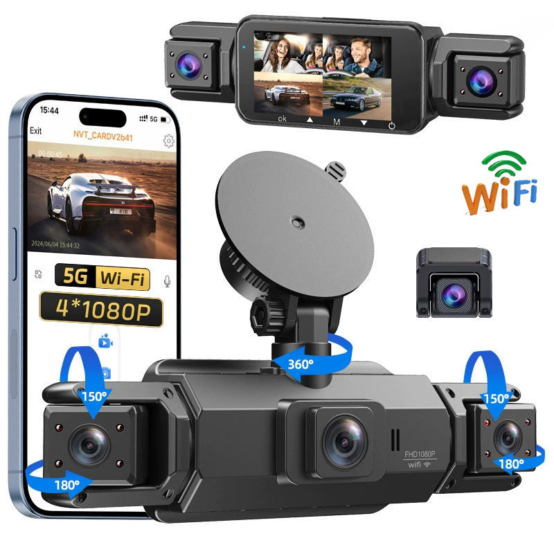 🔥4 kanalų HD automobilio kamera su naktiniu matymu-LT