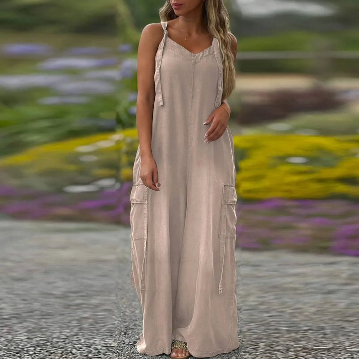 🔥 ΜΟΝΟ ΣΗΜΕΡΑ! Ολόσωμη φόρμα oversized με τσέπες | -20% στην καλοκαιρινή συλλογή-GR