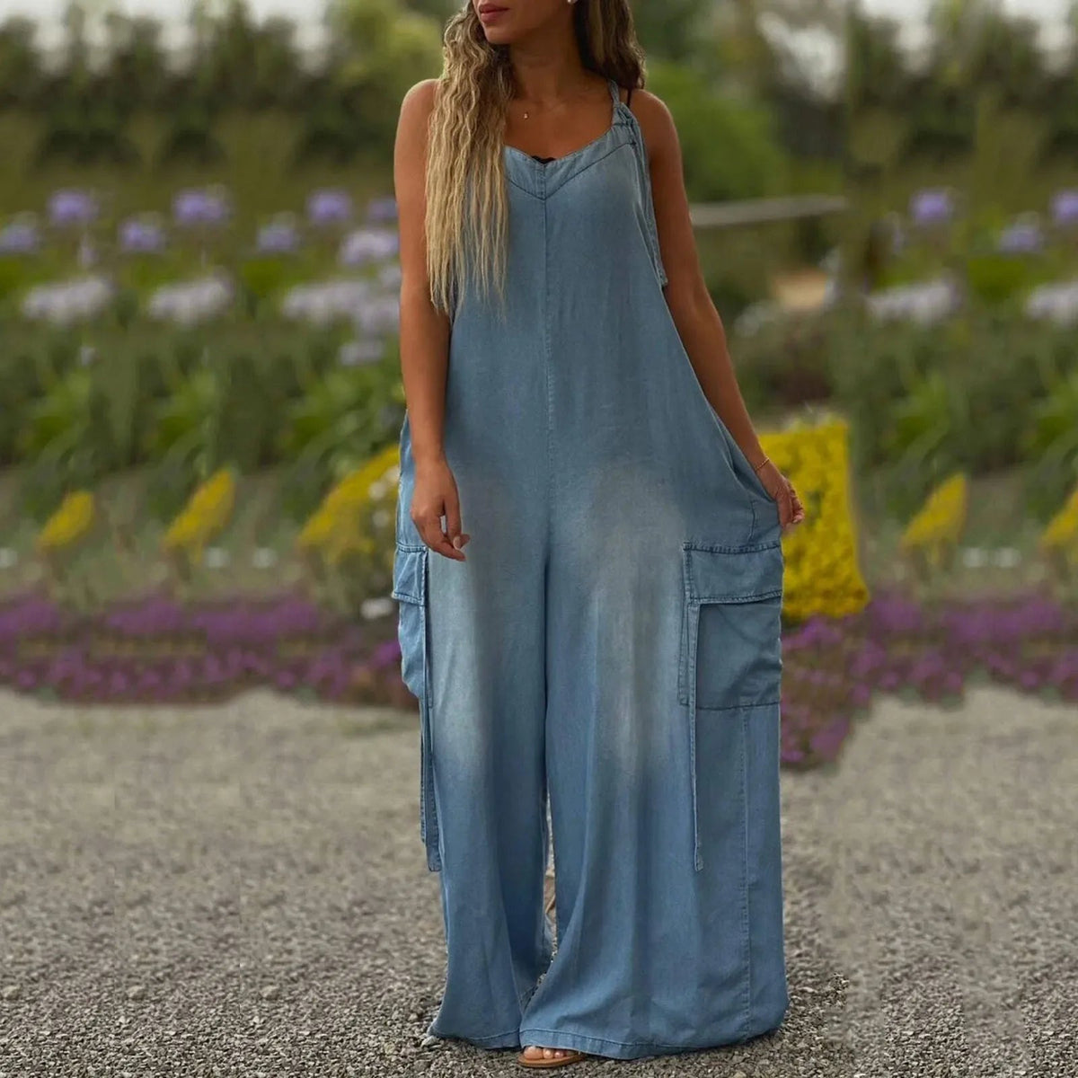 🔥 ΜΟΝΟ ΣΗΜΕΡΑ! Ολόσωμη φόρμα oversized με τσέπες | -20% στην καλοκαιρινή συλλογή-GR