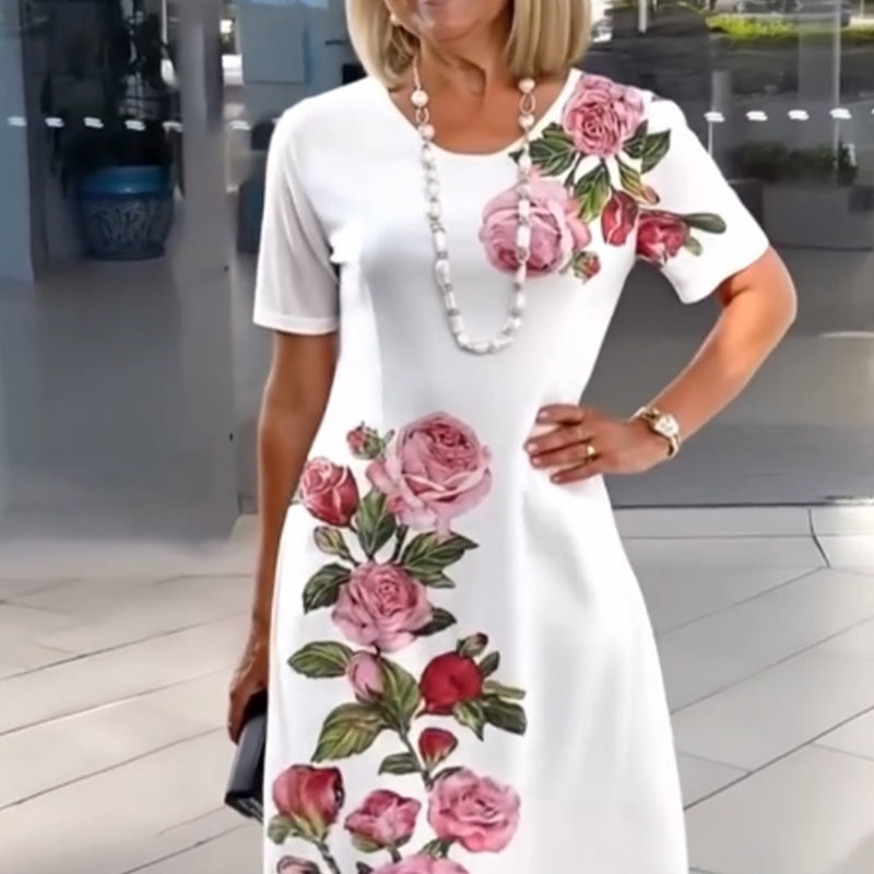 🌹🌹Lengva vasarinė suknelė su 3D spauda-LT