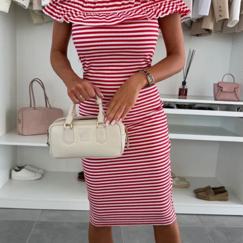 👗Elegantiška moteriška liekninanti suknelė su raukiniais ant pečių - tobulos formos✨-LT