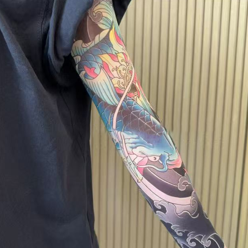 🔥Nauja tendencija ❤️‍🔥 Itin plonos tatuiruotės rašto rankovės nuo saulės-LT
