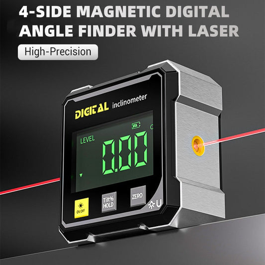 🔧 Magnetni digitalni 4-stranski laserski kotni skener💥-SI