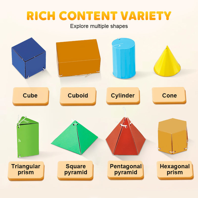 👶✨3D geometrijos mokymosi knyga-LT