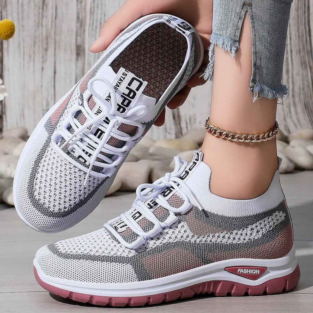 👟Ženski prosti čas tekaški copati z vezalkami-SI