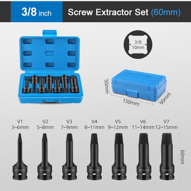 🔥 Komplet za ekstrakcijo poškodovanih izvijačev 👨‍🔧🛠️-SI