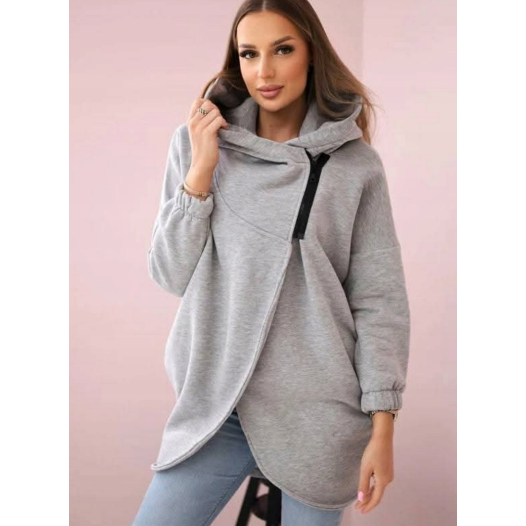 😍 (S-4XL) 🌼 Ženska prevelika debela jopa s kapuco-SI