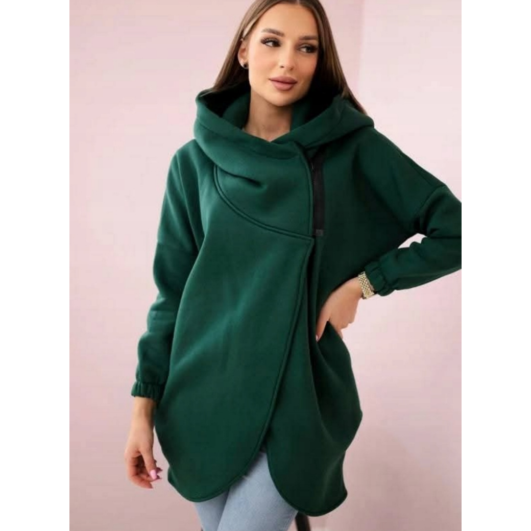 😍 (S-4XL) 🌼 Ženska prevelika debela jopa s kapuco-SI