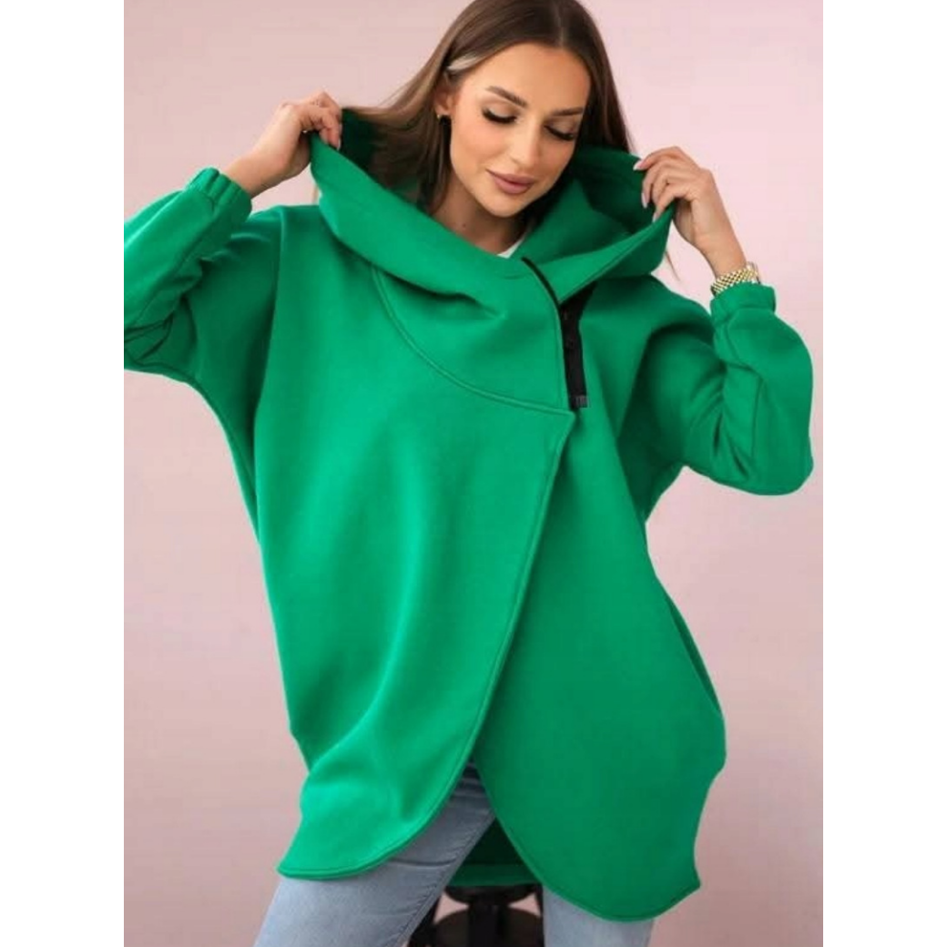😍 (S-4XL) 🌼 Ženska prevelika debela jopa s kapuco-SI