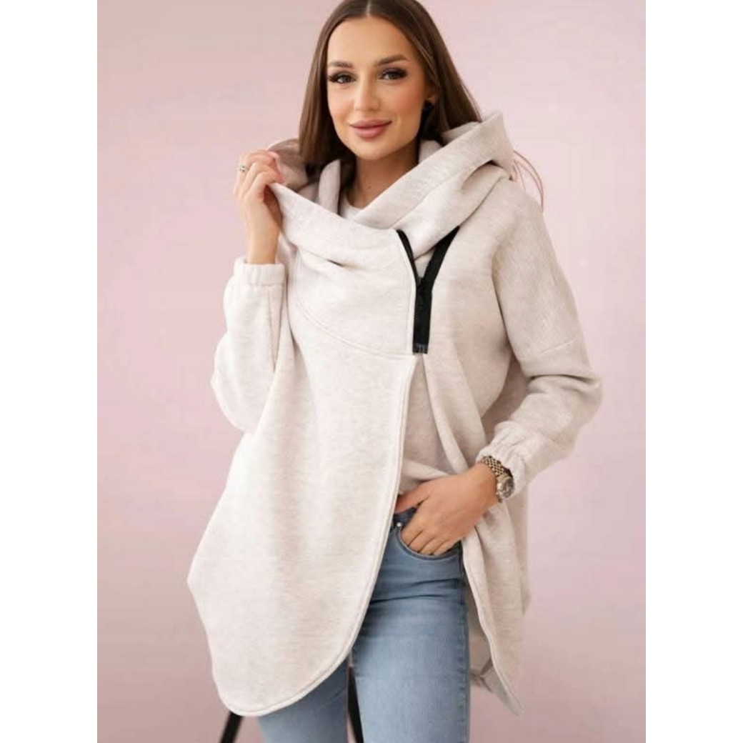 😍 (S-4XL) 🌼 Ženska prevelika debela jopa s kapuco-SI