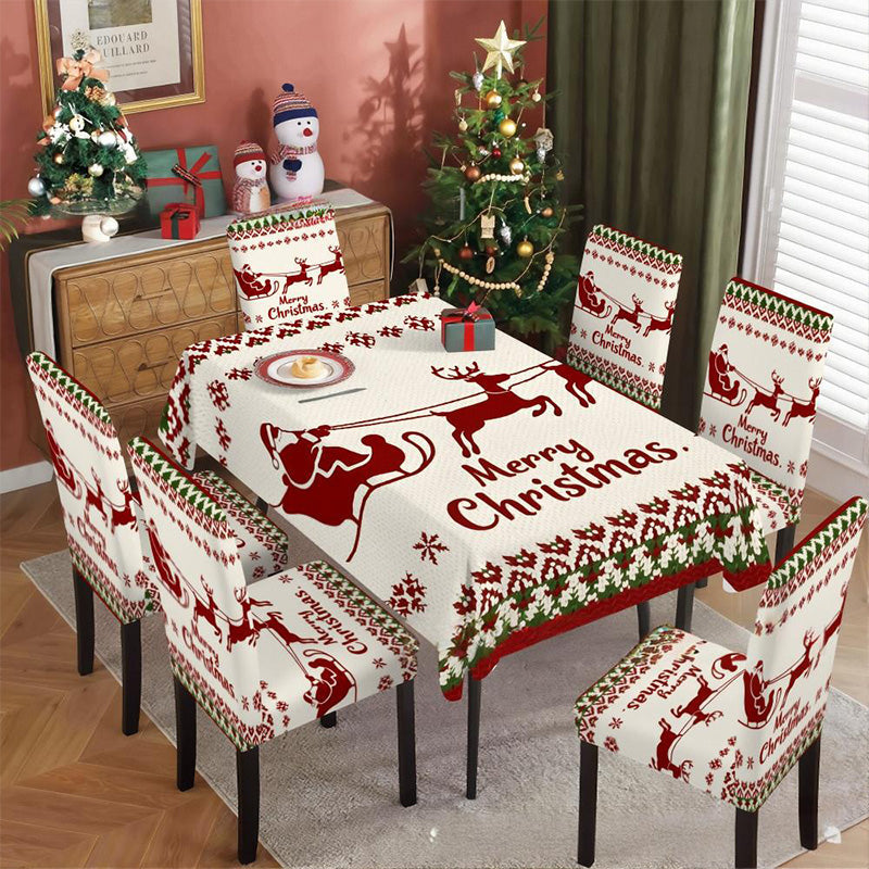 🦌Vesel, klasičen božični prt🎄🎁-SI