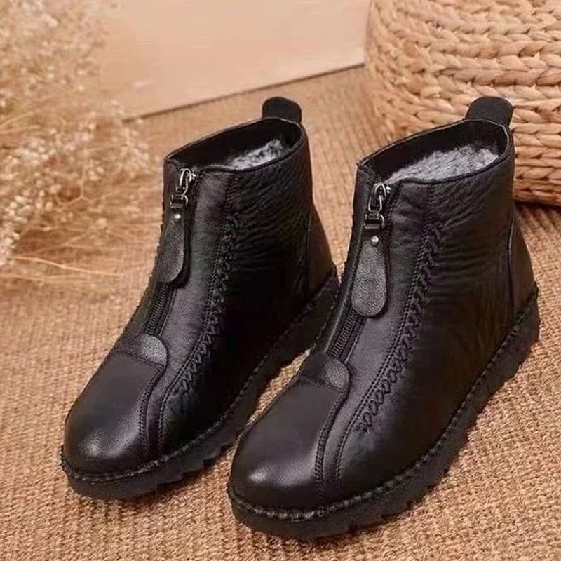 ❄️ Ženski zimski topli gležnjarji z zadrgo 👢💕-SI