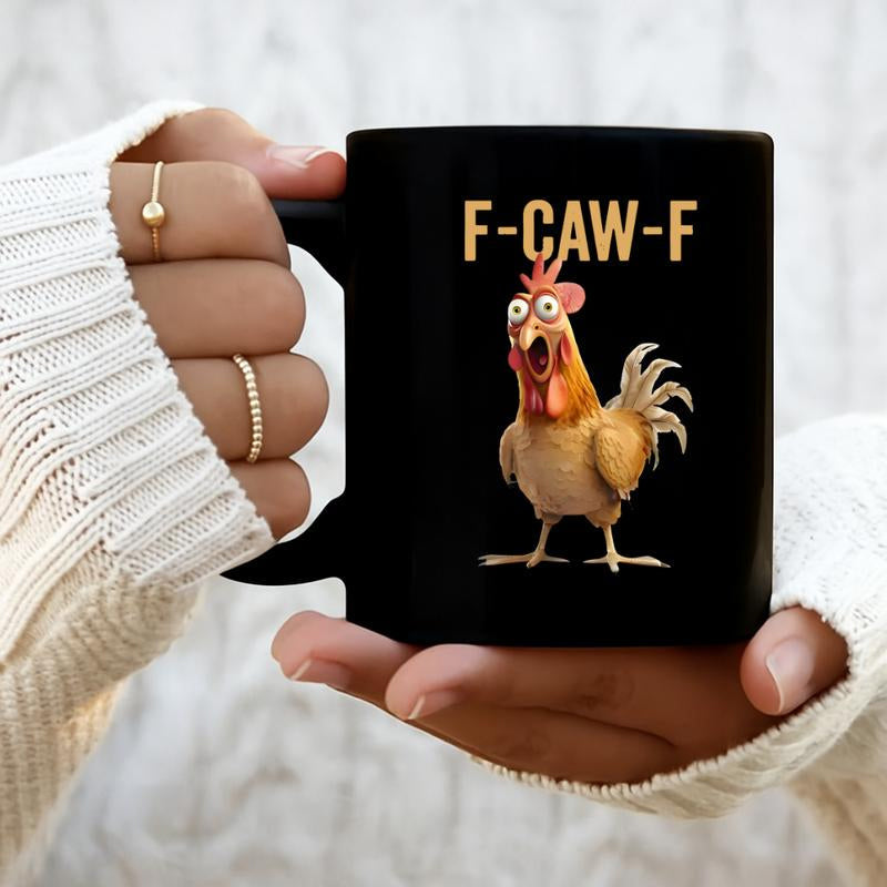 F-Caw-F Juokingo Vištienos Puodelis-LT