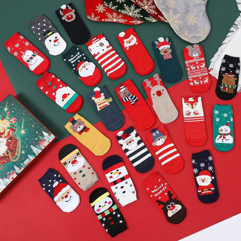 🎄🎁Adventni koledar iz božičnih nogavic🧦-SI