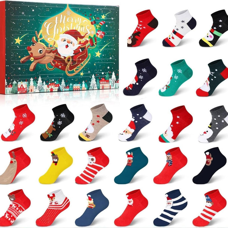 🎄🎁Adventni koledar iz božičnih nogavic🧦-SI