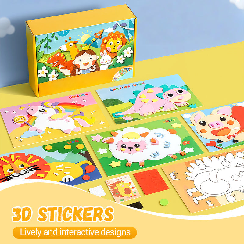 🧩🎨Naredi sam 3D nalepke iz EVA za otroke🎁-SI
