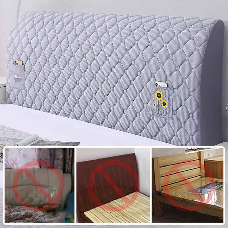 💥 Elastična oblazinjena prevleka za vzglavje postelje🛏️-SI