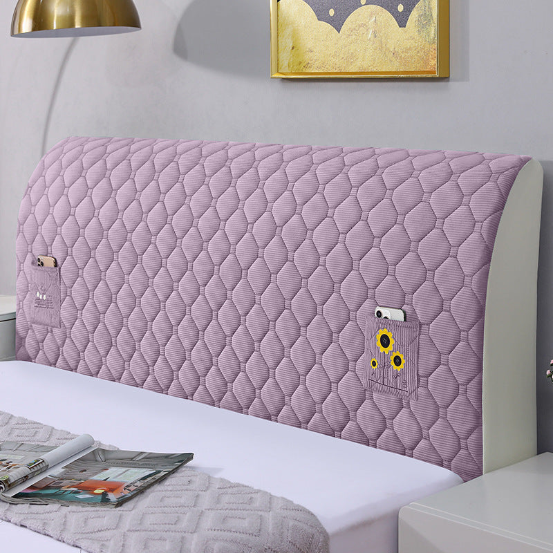 💥 Elastična oblazinjena prevleka za vzglavje postelje🛏️-SI