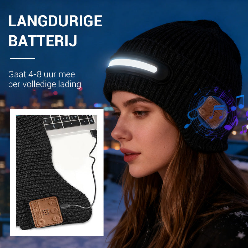 Polnilna LED kapa z Bluetoothom-SI
