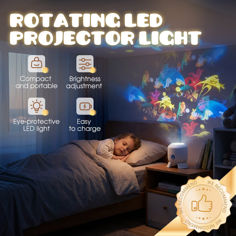 ✨Δυναμική περιστρεφόμενη λάμπα προβολέα LED-GR