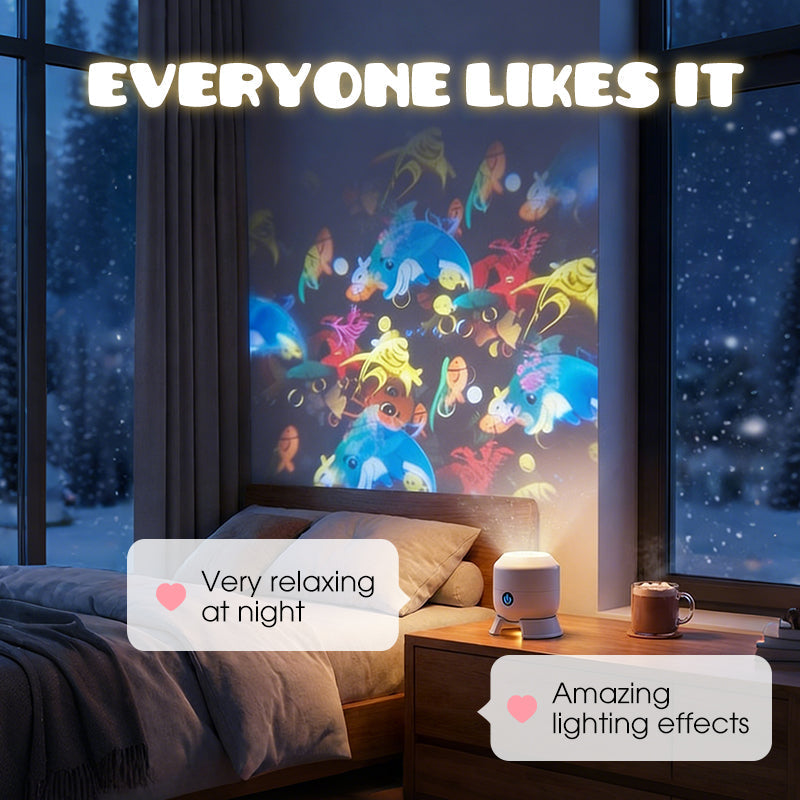 ✨Dinamična vrtljiva LED projekcijska svetilka-SI