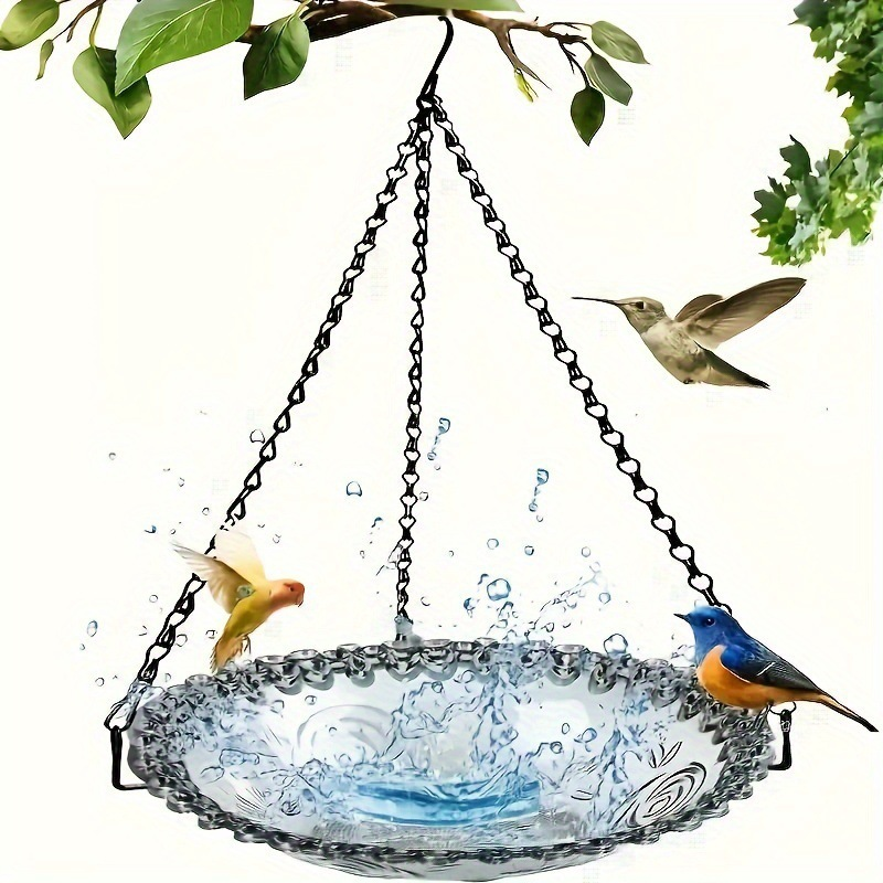 🐦Vintažinė pakabinama paukščių lesyklėlė ir vonia-LT