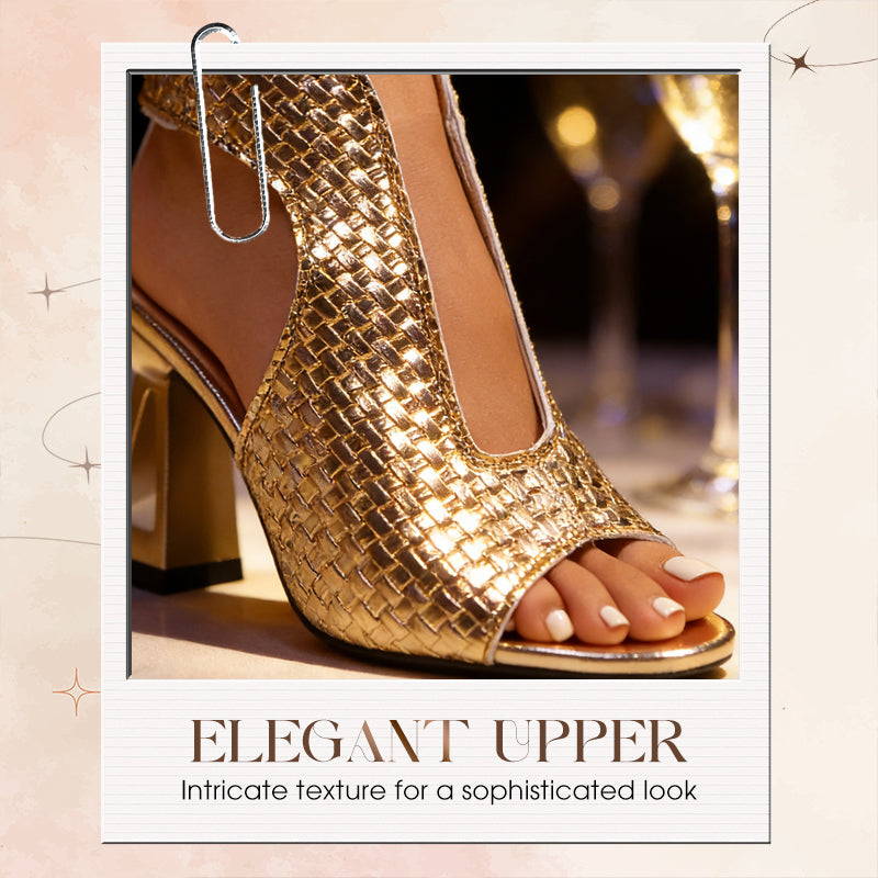 🏖️👠Elegantni sandali z visoko peto in odprtim prstom za ženske – vitke noge, udobna hoja 👡-SI