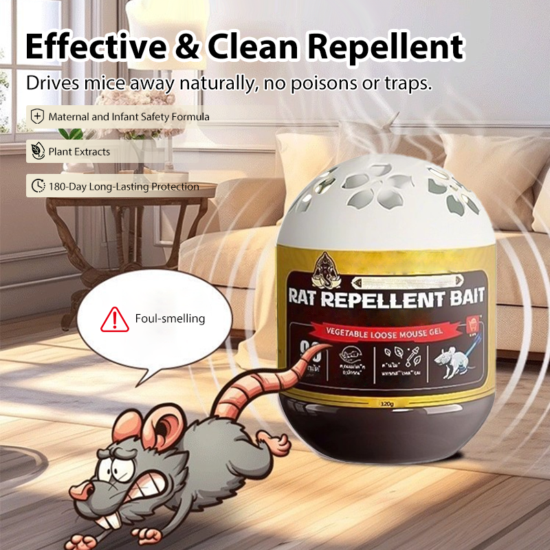 🐭 Κρέμα απωθητική για ποντίκια φυτικής προέλευσης – προστασία 90 ημερών. Μη τοξική, ασφαλής για παιδιά και κατοικίδια 🌿🚫-GR