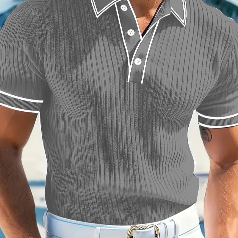 👕 Κοντομάνικη πικέ μπλούζα Somrig Casual – Αναπνεύσιμο βαμβάκι, μοντέρνα γραμμή & ιδανική για χαλαρές μέρες 🏖️-GR