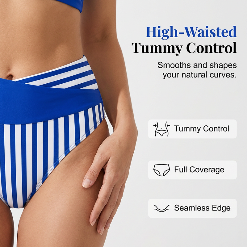 👙 Barvno blokovni bikini S-3XL: Elegantne in oblikovane dvodelne kopalke 🌊-SI