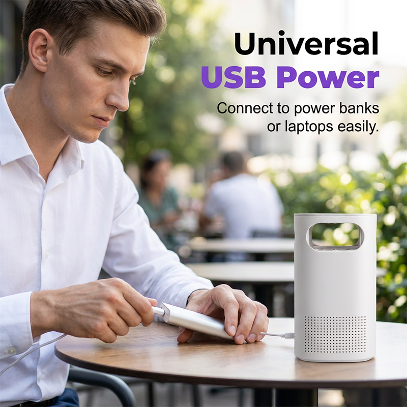 💡 USB LED lempa nuo uodų: apsauga be chemikalų – Yra sandėlyje! 🦟-LT