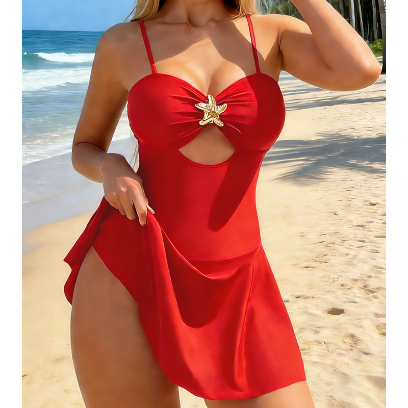 😍Ženske kopalke z izrezi in detajlom morske zvezde🌊-SI