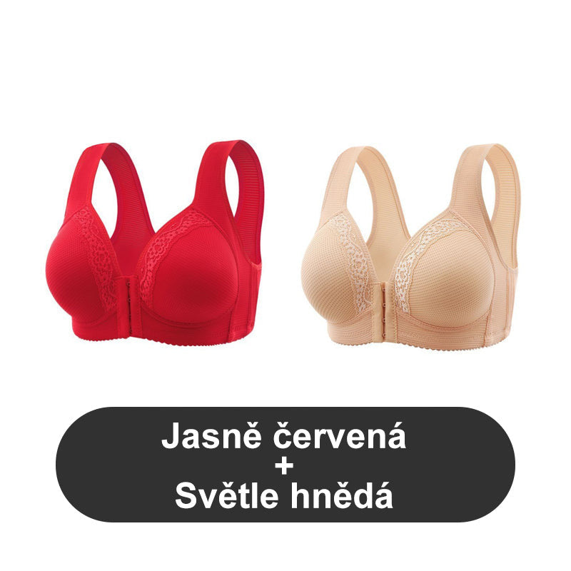 Dihanje - Plus velikost modrčka brez jeklenega obroča [1 + 1 brezplačno].