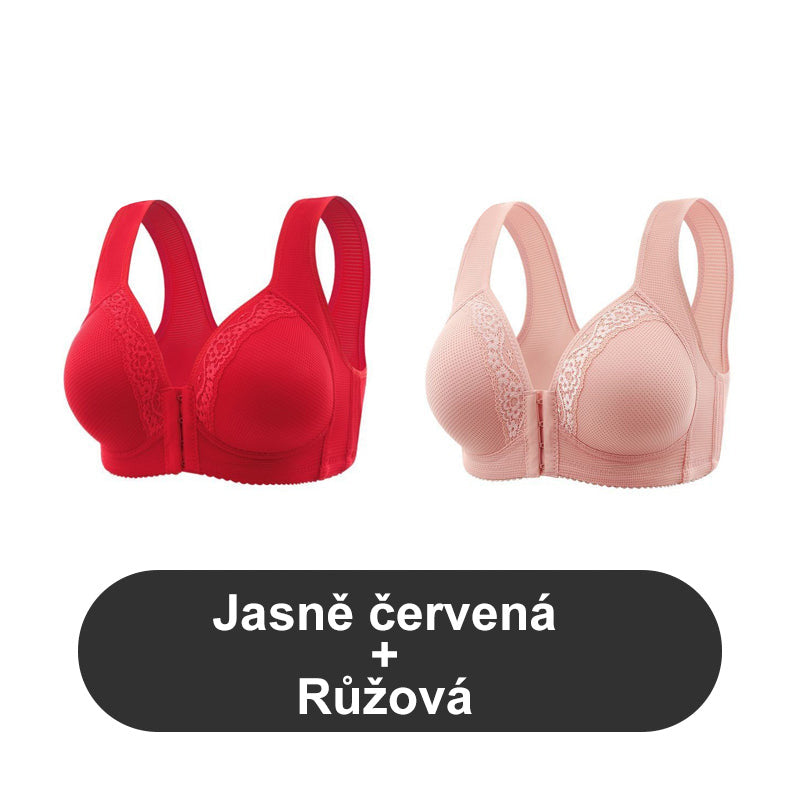 Dihanje - Plus velikost modrčka brez jeklenega obroča [1 + 1 brezplačno].