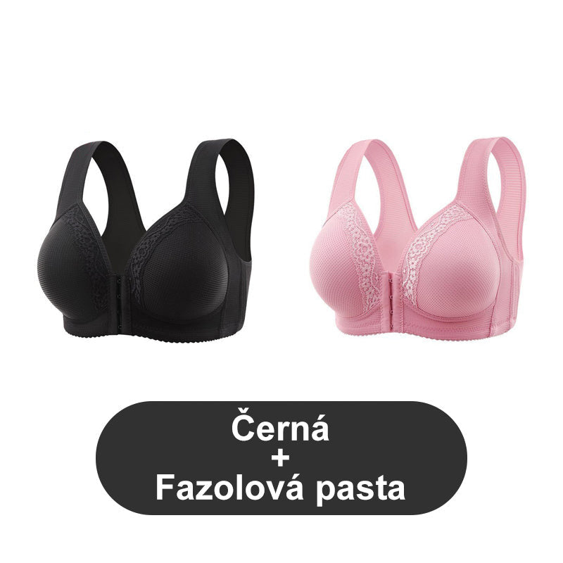 Dihanje - Plus velikost modrčka brez jeklenega obroča [1 + 1 brezplačno].