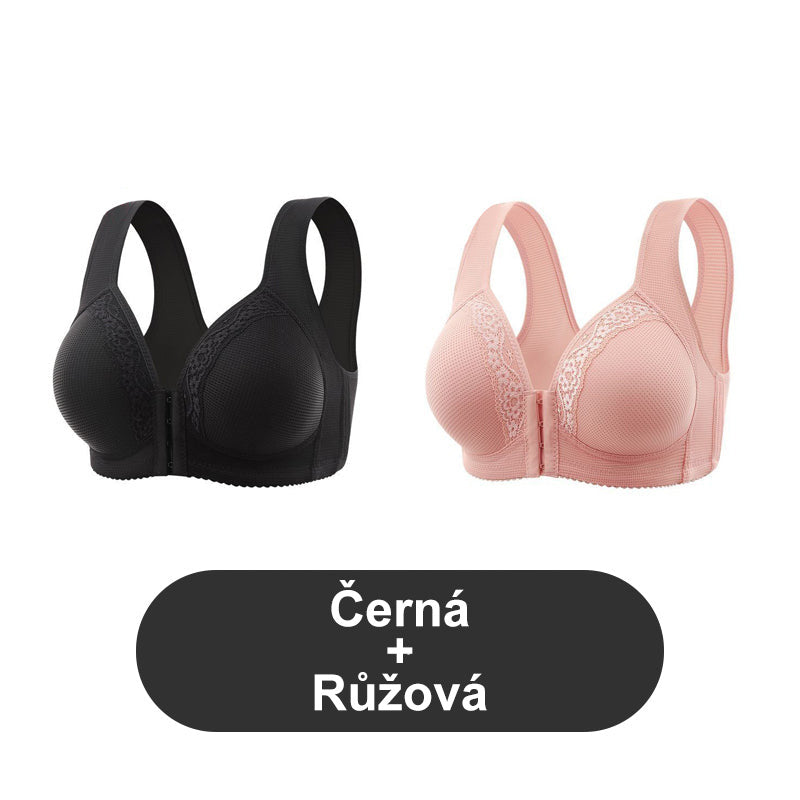 Dihanje - Plus velikost modrčka brez jeklenega obroča [1 + 1 brezplačno].