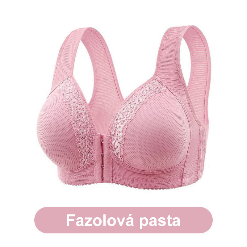 Dihanje - Plus velikost modrčka brez jeklenega obroča [1 + 1 brezplačno].